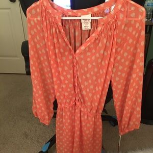 Mossimo Orange Tunic with belt